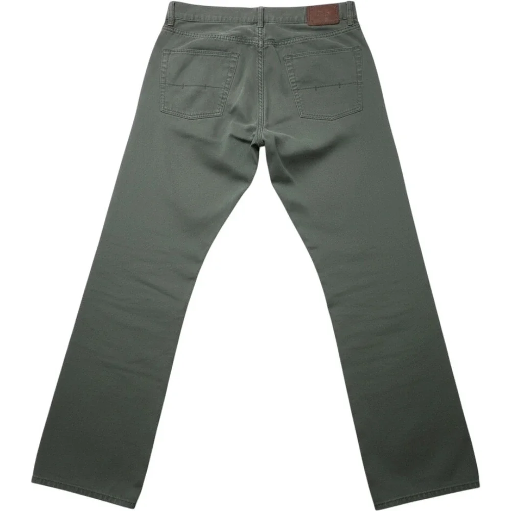 Polo Ralph Lauren Mens 34x32 Straight Leg Dungarees Forest Green Cotton Pants